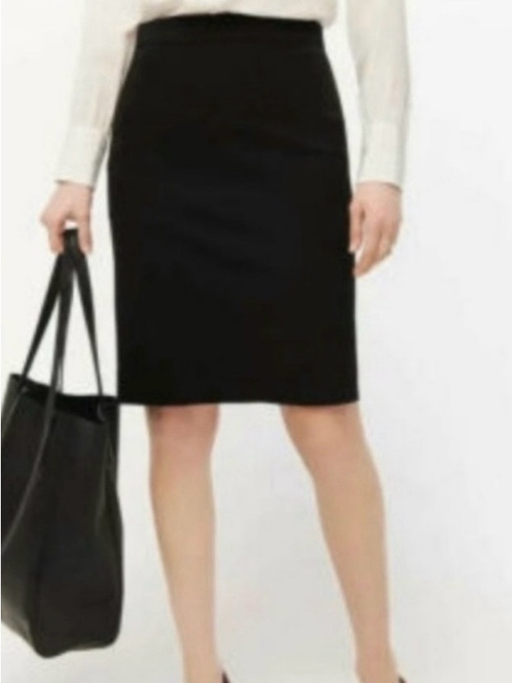 J. Crew Classic No 2 Black Cotton Blend Pencil Skirt - NWT - size 12!!